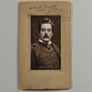 Puccini, Giacomo (1858-1924) Signed Photograph, 19 July 1905.