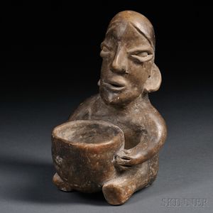 Jalisco Seated Figure with Bowl