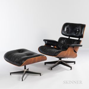 Ray (1912-1988) and Charles Eames (1907-1978) for Herman Miller Lounge Chair and Ottoman