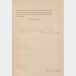 Roosevelt, Eleanor (1884-1962),Signed Copy