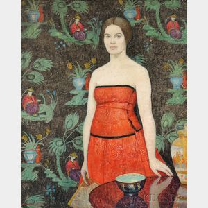 Emma Fordyce MacRae (American, 1887-1974) Roland in Red