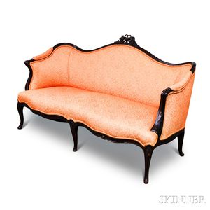 Louis XV-style Carved Walnut Settee