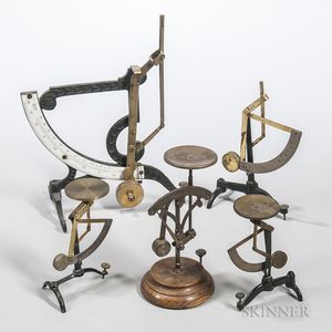 Five 19th Century Postal Scales