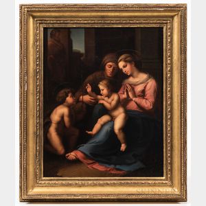 European School, Late 19th Century, After Raphael (1483-1520) Madonna and Child with Adorers