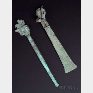 Two Pre-Columbian Metal "Tumis,"