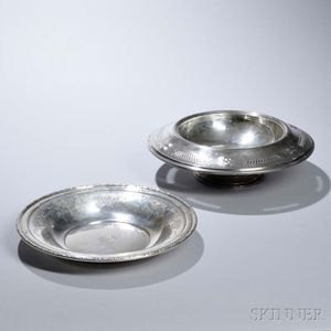 Two American Sterling Silver Center Bowls