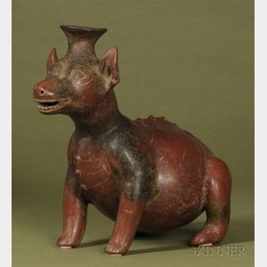Pre-Columbian Pottery Dog