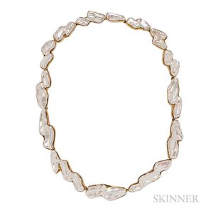 18kt Gold and Freshwater Pearl Necklace, Angela Cummings, Tiffany & Co.