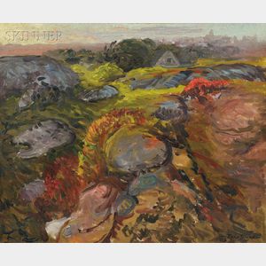 John Sloan (American, 1871-1951) Autumn Rocks