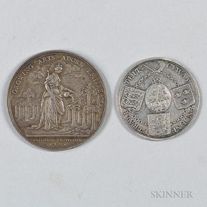 Two 18th Century Silver Medals