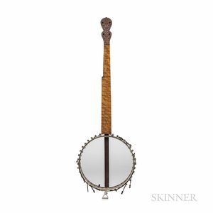 Five-string Fretless Banjo, Possibly J.H. Buckbee, c. 1880