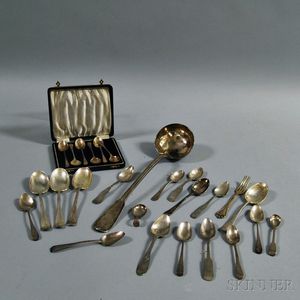 Group of English Sterling Silver Flatware