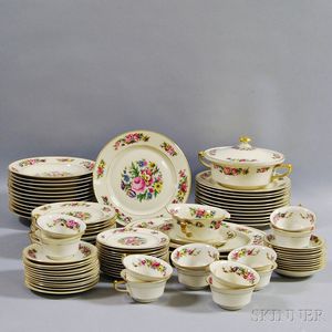 Continental "Ivory" Porcelain Partial Dinner Service. 