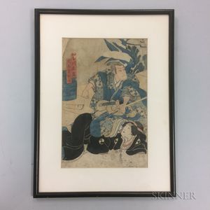 Utagawa Kunisada (Toyokuni III, 1786-1865) Woodblock Print
