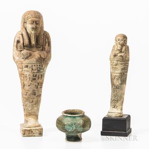 Three Egyptian Ceramic Items