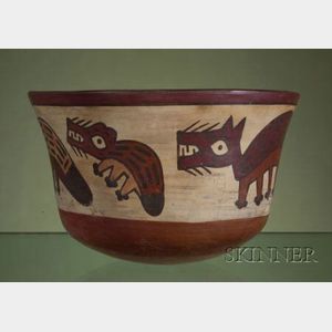 Pre-Columbian Polychrome Pottery Bowl