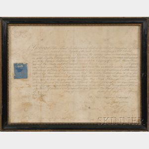 Two Framed Royal Naval Commissions