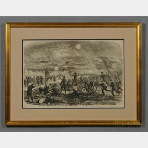 Alfred Waud Print The Battle of Gettysburg