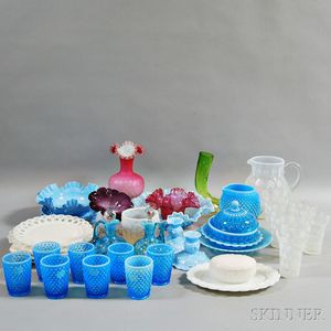 Approximately Thirty-nine Pieces of Colored Glass