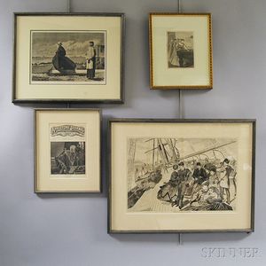 Four Framed Winslow Homer Engravings