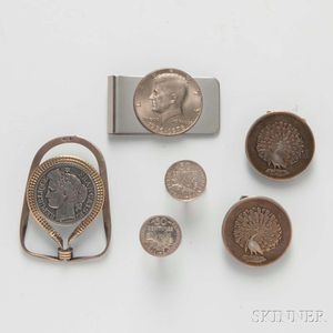 Group of Men's Coin Accessories