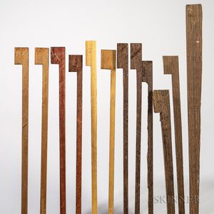Twenty-two Pieces of Alternative Bow Wood