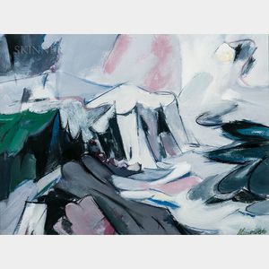Alexander Minewski (American, 1917-1979) White Cliffs, Monhegan