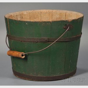 Shaker Green-painted Pail