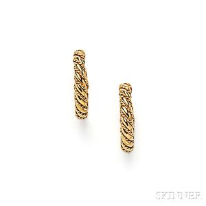18kt Gold Hoop Earrings, Tiffany & Co.