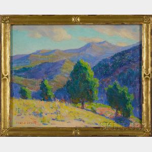 Joel J. Levitt (American, 1875-1937) Summer Landscape, Probably California