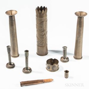 Nine Pieces of Trench Art