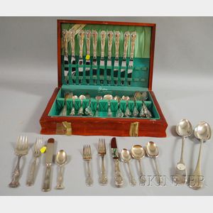 Assembled Gorham and Rogers Silver-plated Flatware Boxed Set