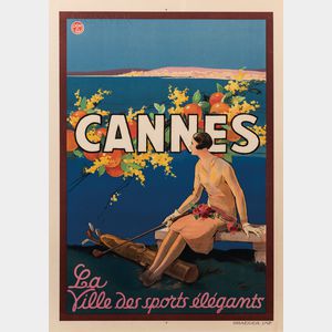 Georges Goursat, called Sem (French, 1863-1934) Cannes, La ville des sports élégants - PLM