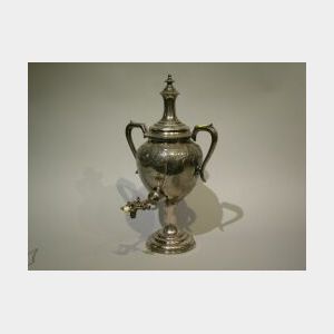 English Victorian Silver Plated Hot Water Urn.