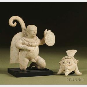 Pre-Columbian Pottery Figure of a Priest