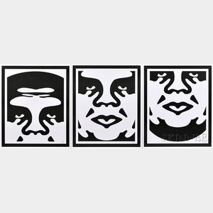 Shepard Fairey (American, b. 1970) Andre the Giant Triptych