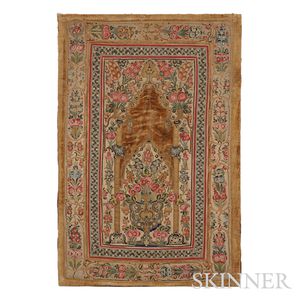 Ottoman Applique Embroidered Prayer Textile