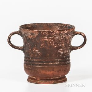 Roman Terra-cotta Handled Cup