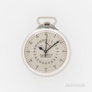 Stainless Steel Longines Center-seconds Chronometer Deck Watch