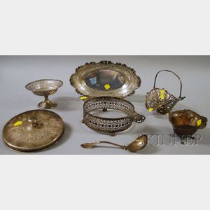 Six Sterling Silver Table Items