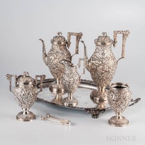 Five-piece American Sterling Silver Tea and Coffee Service