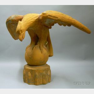 Terra-cotta Eagle on Orb Architectural Finial