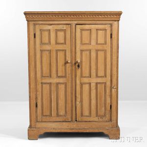 Carved Pine Cupboard