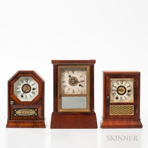 Three Connecticut Miniature Cottage Clocks