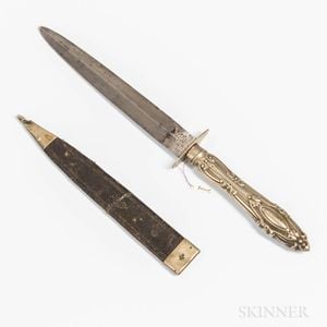 Small Bowie Knife and Scabbard