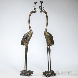 Pair of Brass Candle Holders