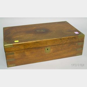 Brass-bound Mahogany Lap Desk