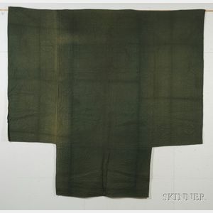 Green and Gold Linsey-Woolsey Quilt