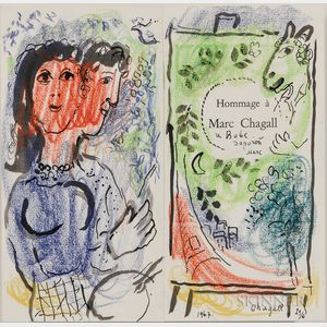 Marc Chagall (Russian/French, 1887-1985) Hommage à Marc Chagall pour Vava