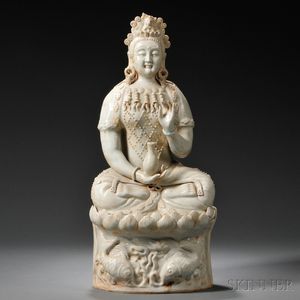 Qingbai-glazed Figure of Guanyin